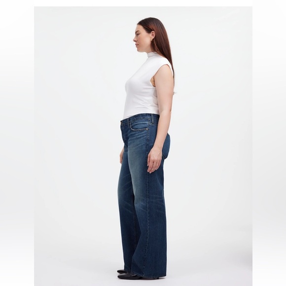 NWT Madewell Low Slung Baggy Women's size 16 Moffat Wash NS199 - Picture 5 of 16